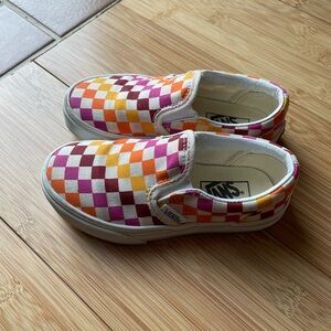 Vans Kids Classic Checkerboard Slip-On Shoes